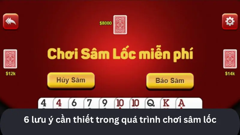 Người chơi cần lưu ý những gì?