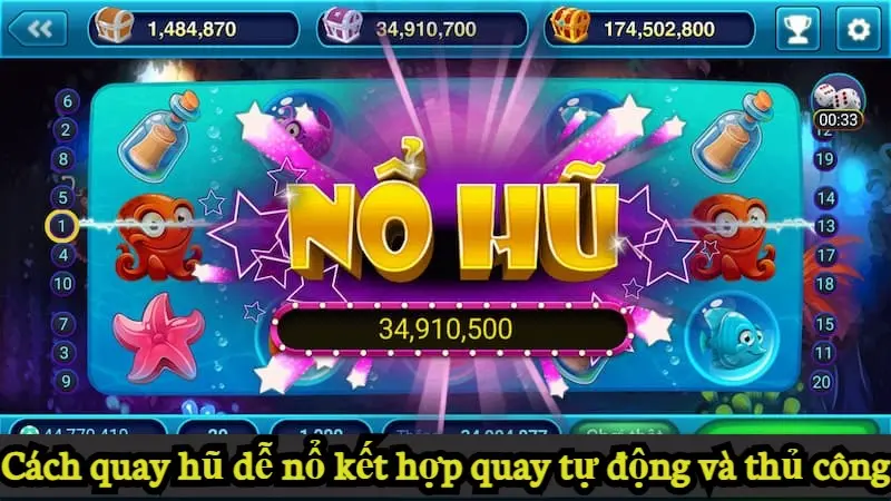 Cách quay hũ dễ nổ kết hợp quay tự động và thủ công